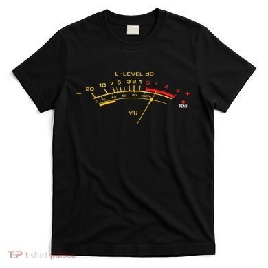 Volume Vu Meter Audio Engineer Recording Fan T-Shirt