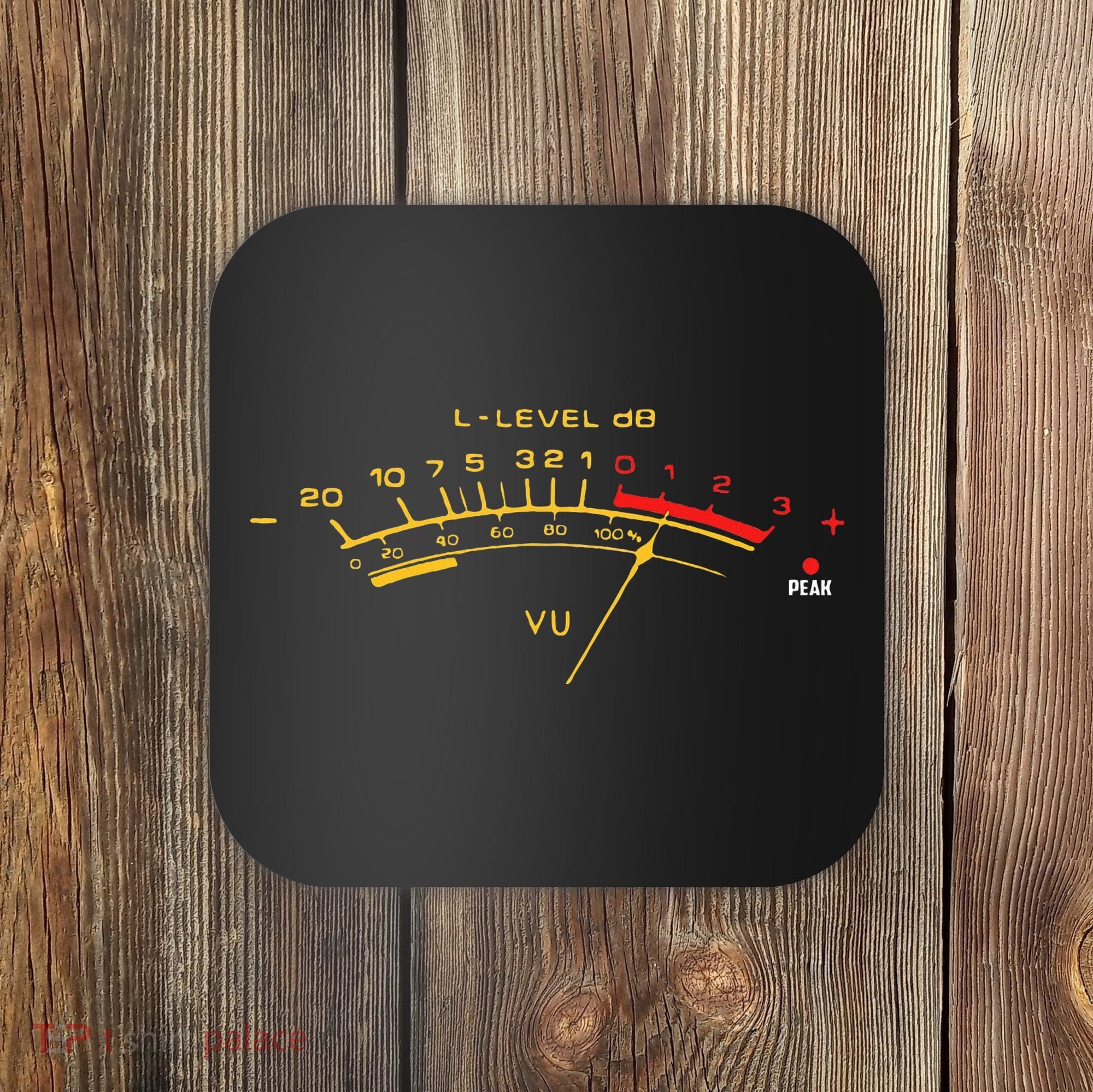 Volume Vu Meter Audio Engineer Recording Fan Coaster