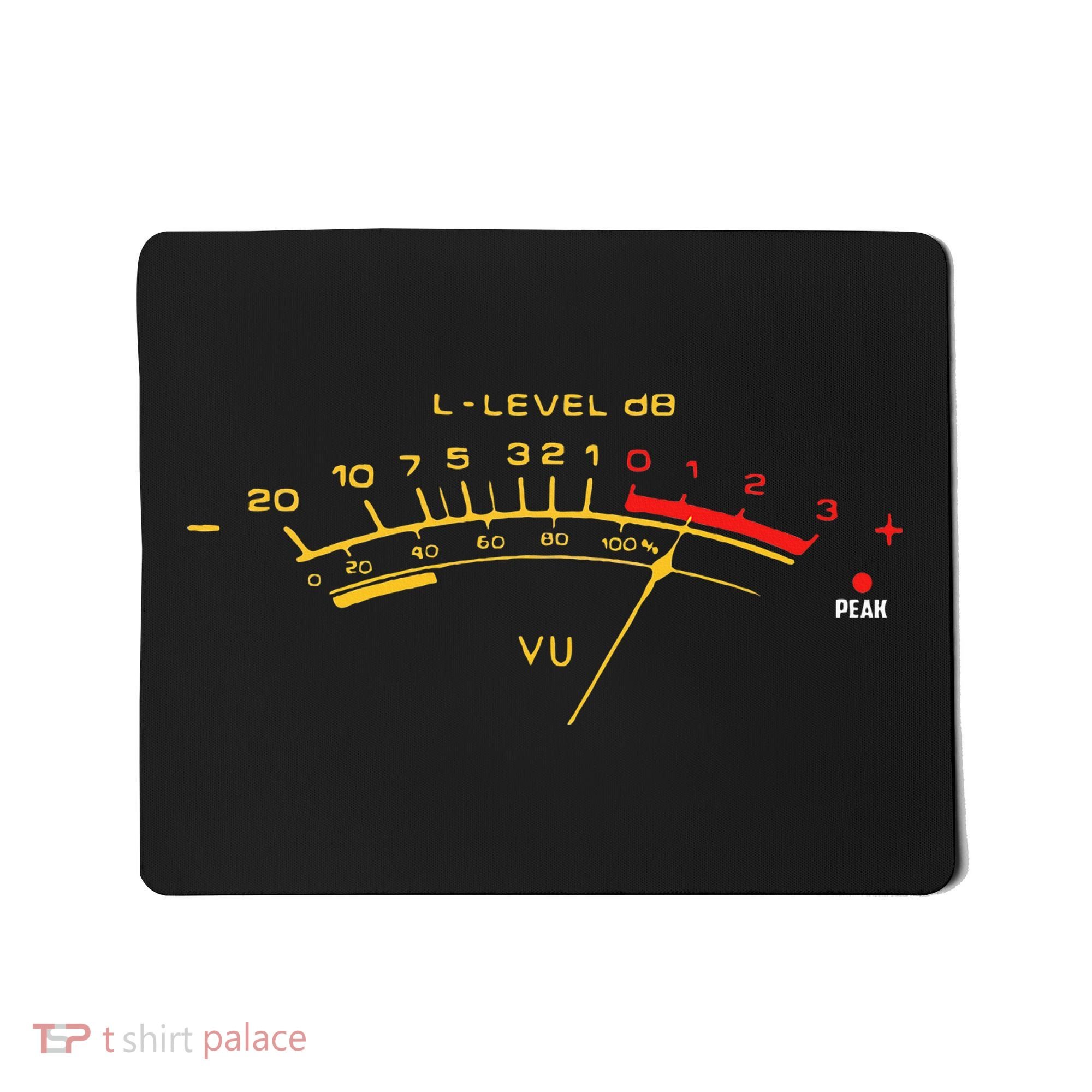 Volume Vu Meter Audio Engineer Recording Fan Mousepad
