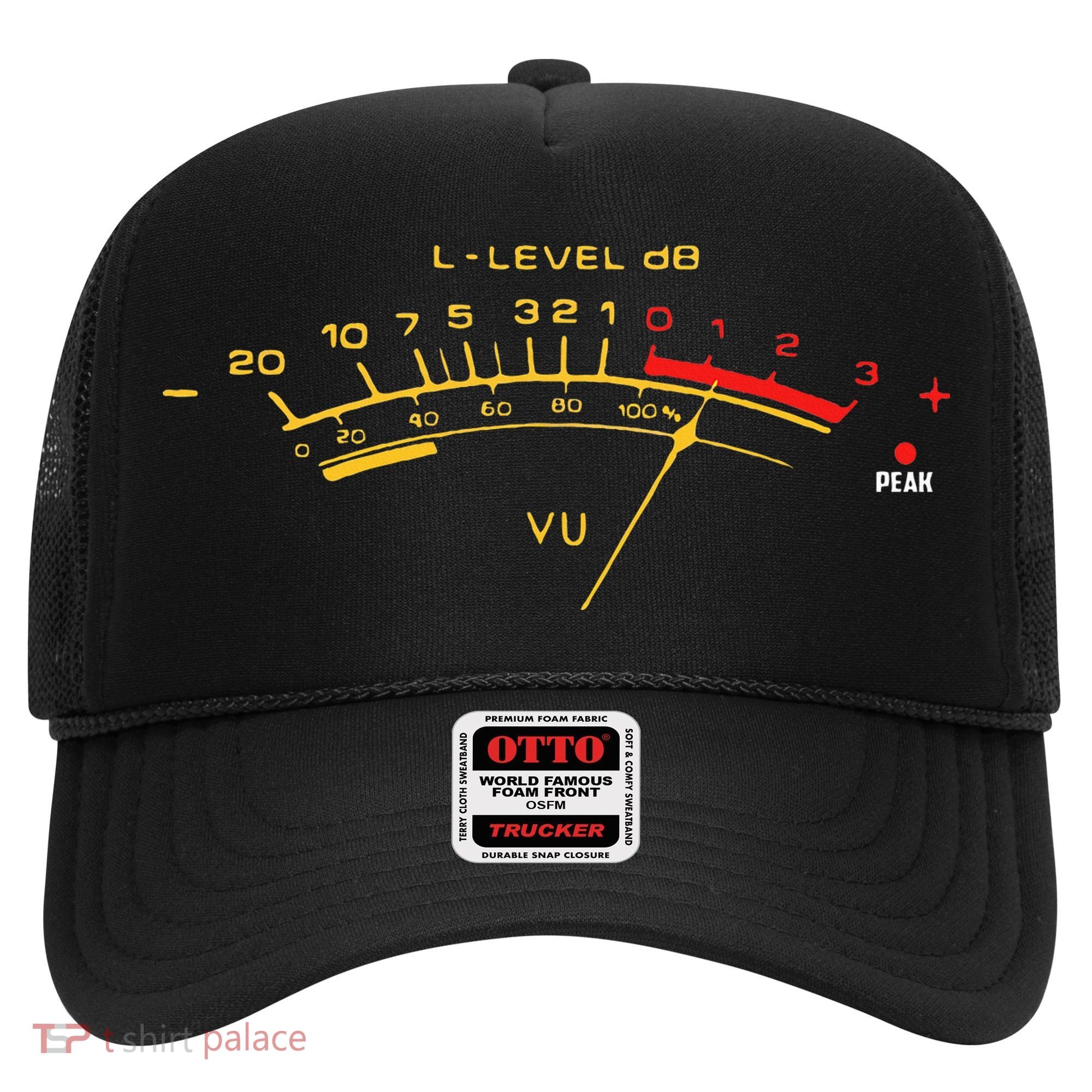 Volume Vu Meter Audio Engineer Recording Fan Hat
