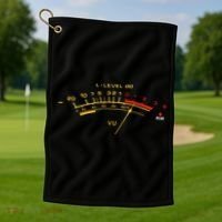 Volume Vu Meter Audio Engineer Recording Fan Golf Towel thumb 1