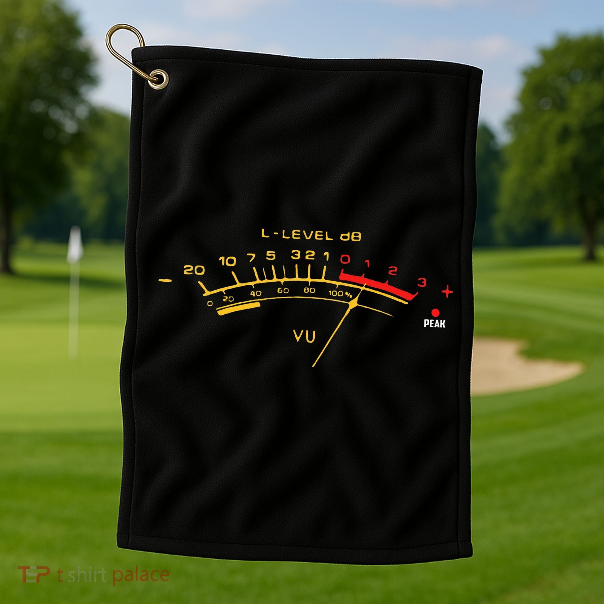 Volume Vu Meter Audio Engineer Recording Fan Golf Towel