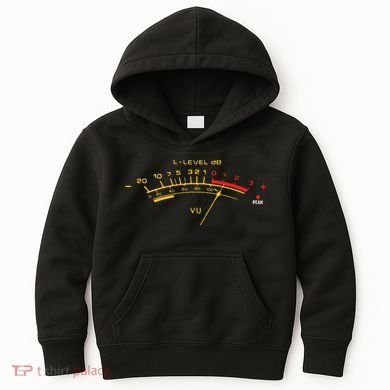 Volume Vu Meter Audio Engineer Recording Fan Kids Hoodie