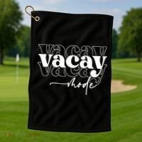 Vacay Vacation Mode On Golf Towel thumb 1