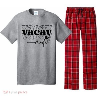 Vacay Vacation Mode On Pajama Set