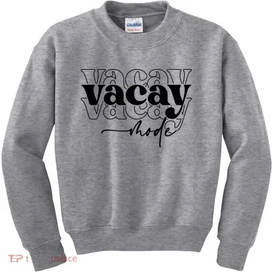 Vacay Vacation Mode On Kids Sweatshirt