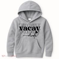 Vacay Vacation Mode On Kids Hoodie thumb 0