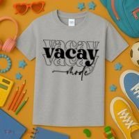 Vacay Vacation Mode On Kids T-Shirt thumb 3