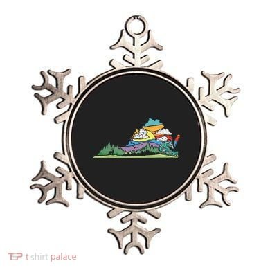 Vintage Virginia Outdoors Nature Lover Retro 80s Graphic Ornament