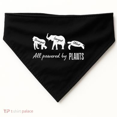 Vegan Vegetarian Powered By Plants Strongest Largest Oldest USA-Made Doggie Bandana