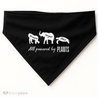 Vegan Vegetarian Powered By Plants Strongest Largest Oldest USA-Made Doggie Bandana thumb 0