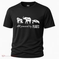 Vegan Vegetarian Powered By Plants Strongest Largest Oldest Cooling Performance Crew T-Shirt thumb 0