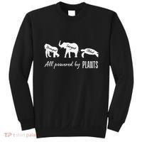 Vegan Vegetarian Powered By Plants Strongest Largest Oldest Sweatshirt thumb 0