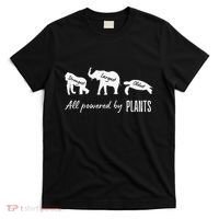 Vegan Vegetarian Powered By Plants Strongest Largest Oldest T-Shirt thumb 0
