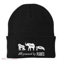 Vegan Vegetarian Powered By Plants Strongest Largest Oldest Beanie thumb 0