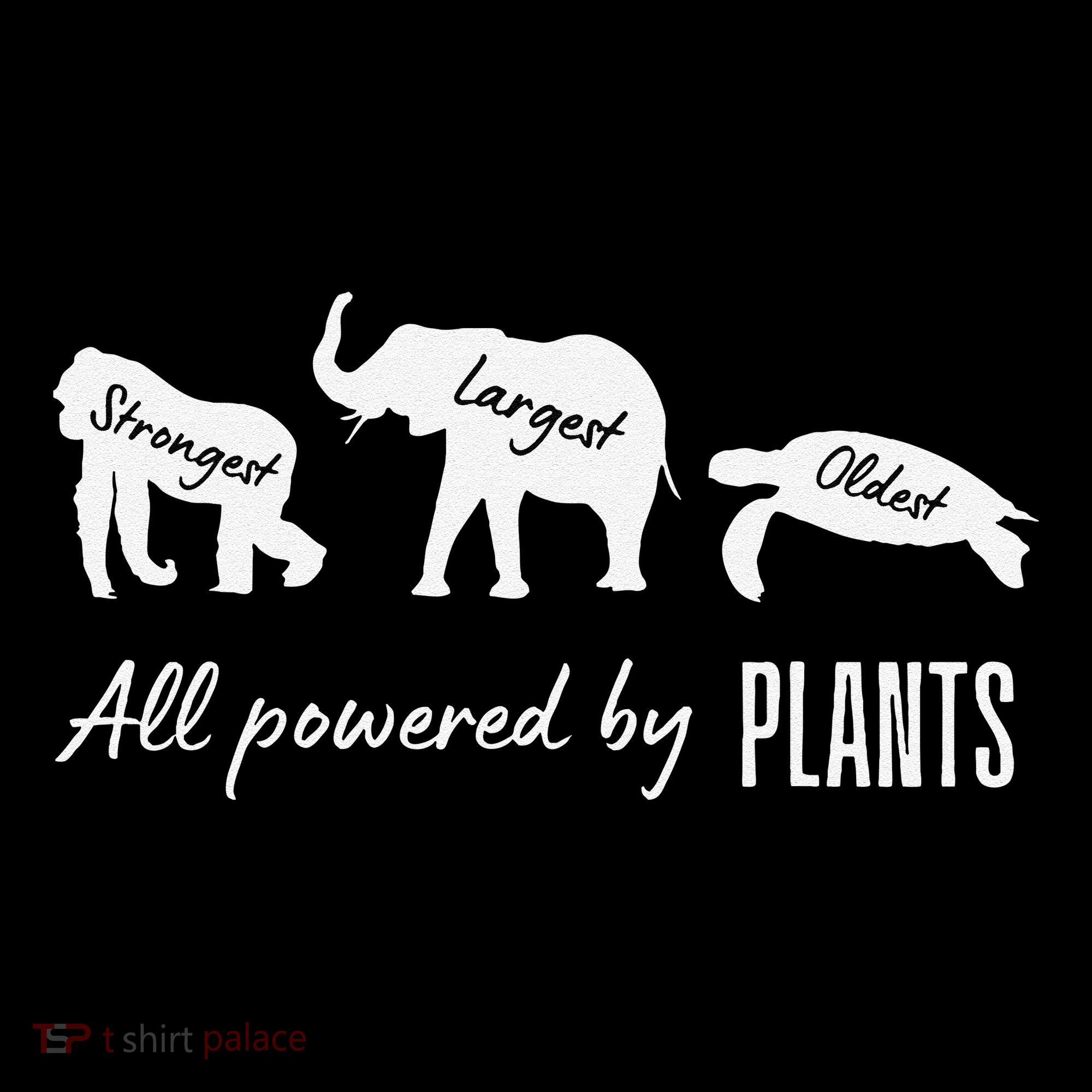 Vegan Vegetarian Powered By Plants Strongest Largest Oldest Women's Hoodie