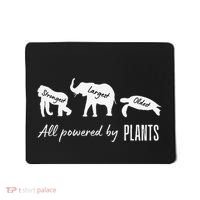 Vegan Vegetarian Powered By Plants Strongest Largest Oldest Mousepad thumb 0