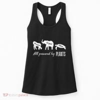 Vegan Vegetarian Powered By Plants Strongest Largest Oldest Women's Tank Top thumb 0