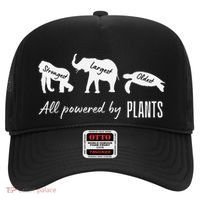 Vegan Vegetarian Powered By Plants Strongest Largest Oldest Hat thumb 0
