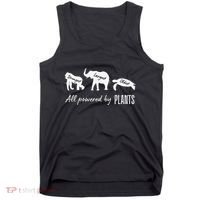 Vegan Vegetarian Powered By Plants Strongest Largest Oldest Tank Top thumb 0