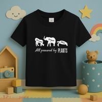 Vegan Vegetarian Powered By Plants Strongest Largest Oldest Toddler T-Shirt thumb 3
