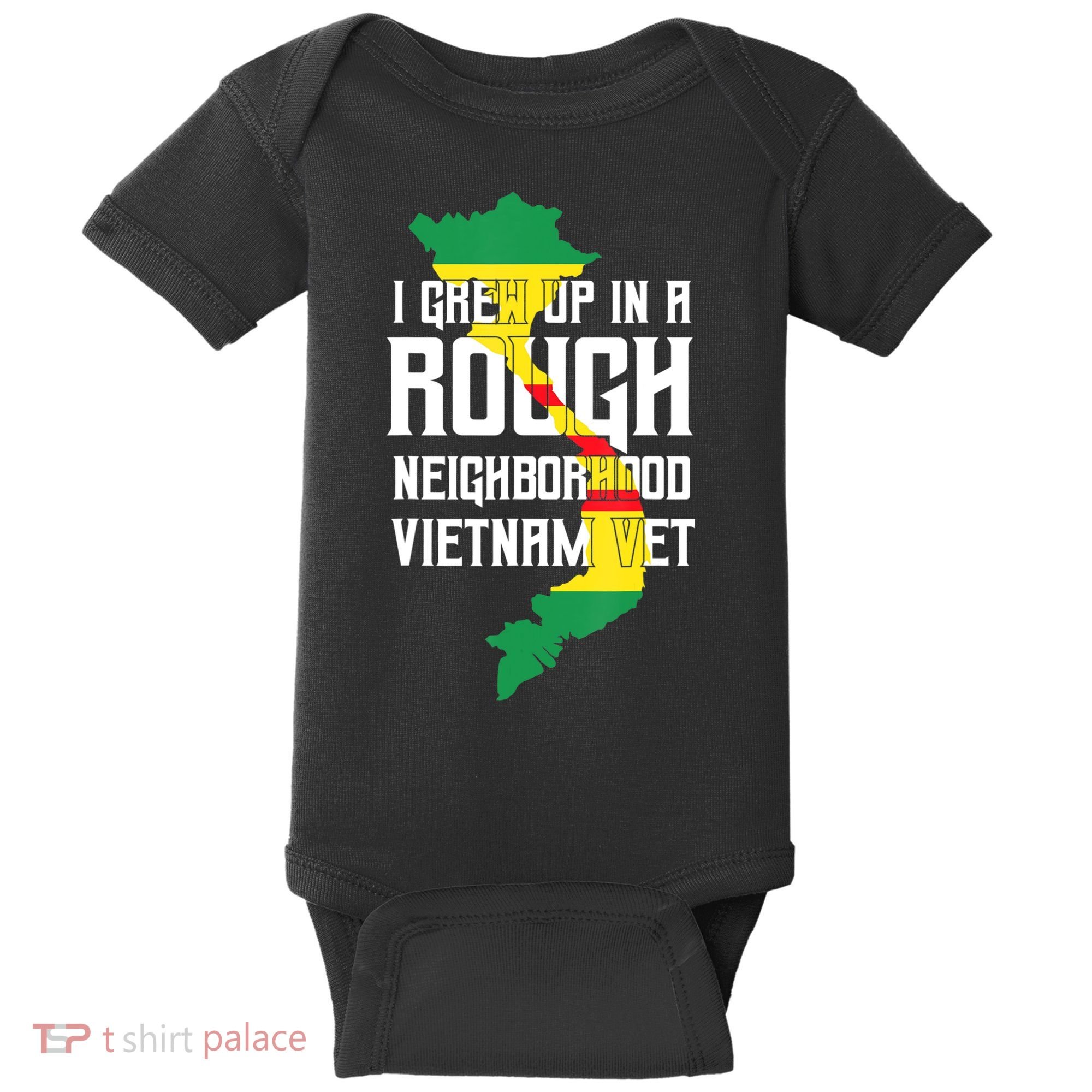 Vietnam Veteran Patriotic Army Combat Baby Bodysuit