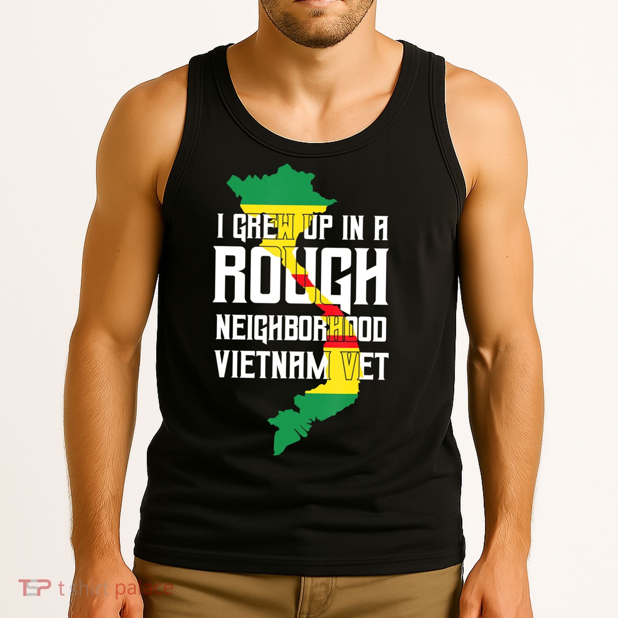 Vietnam Veteran Patriotic Army Combat Tank Top