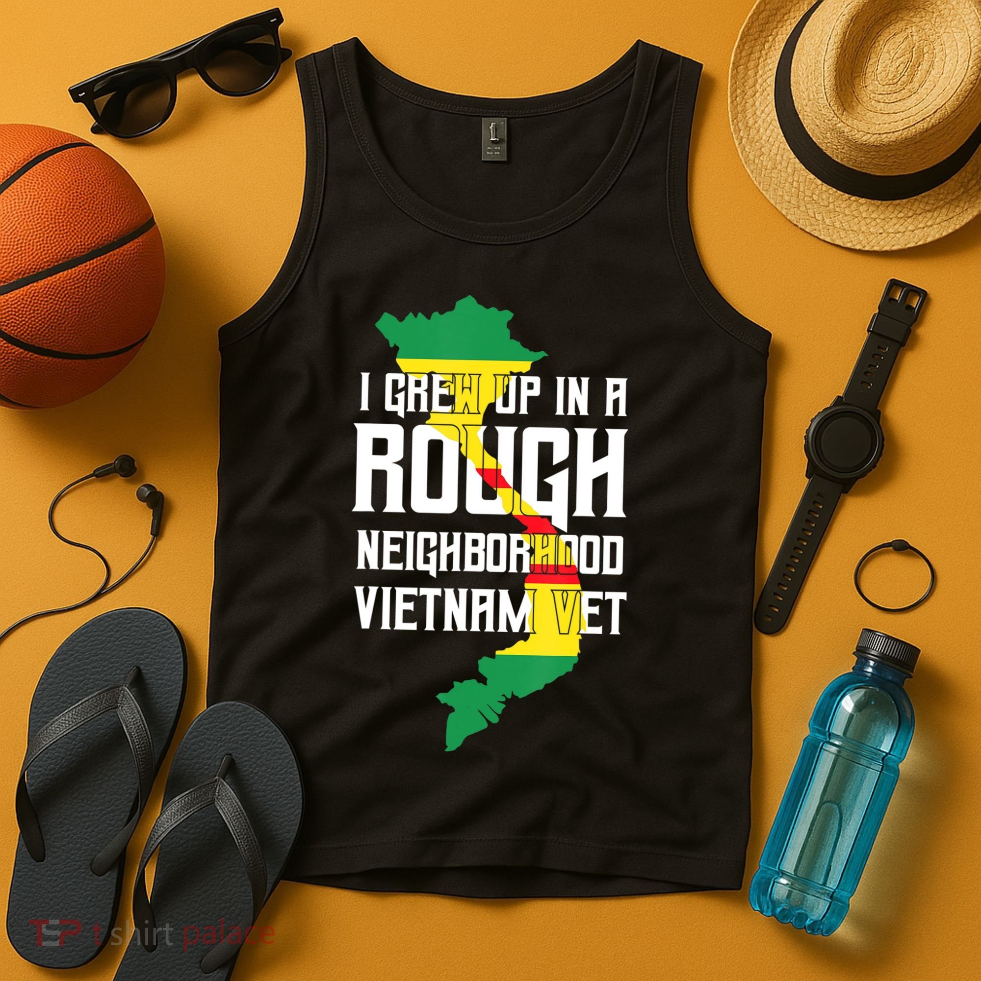 Vietnam Veteran Patriotic Army Combat Tank Top