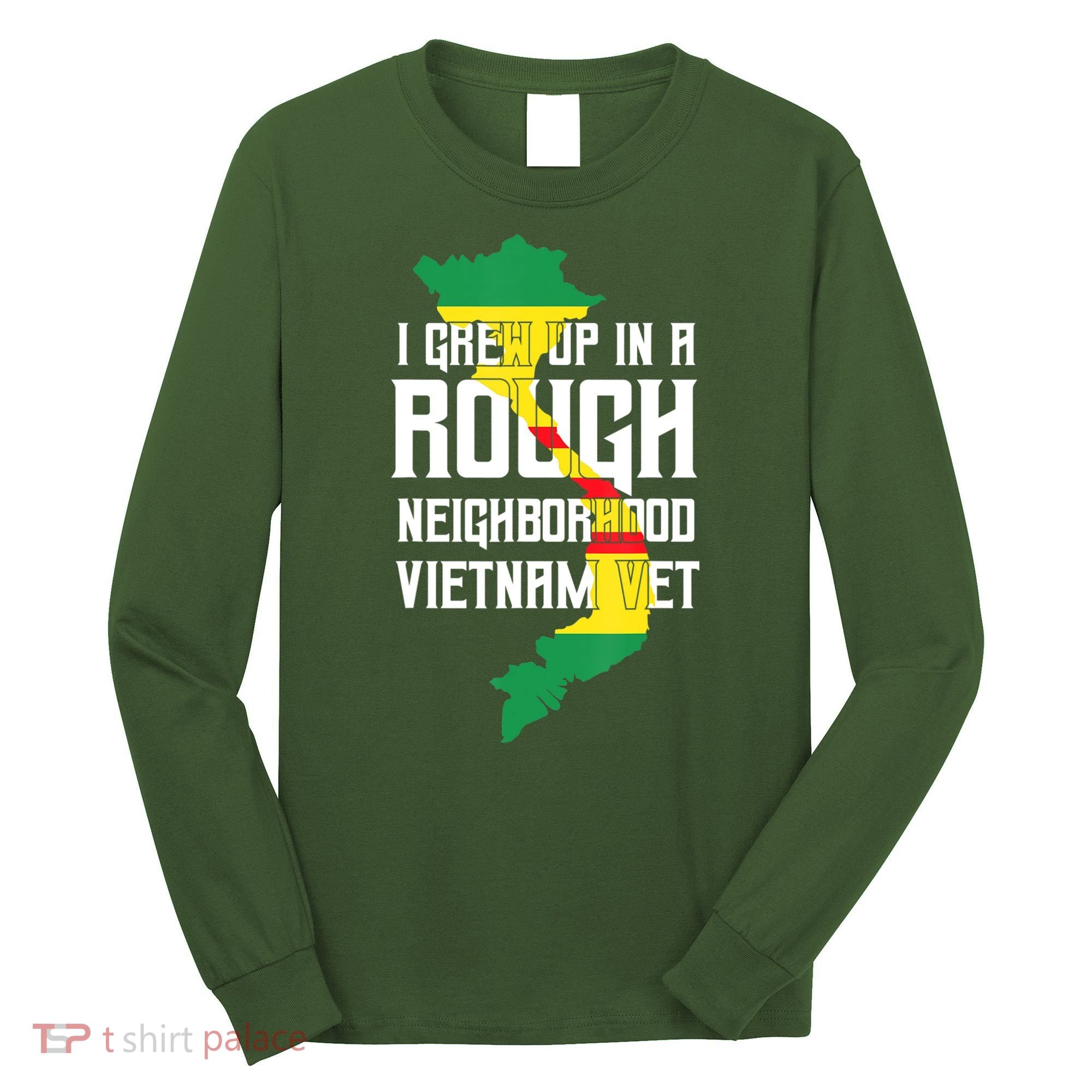 Vietnam Veteran Patriotic Army Combat Long Sleeve Shirt