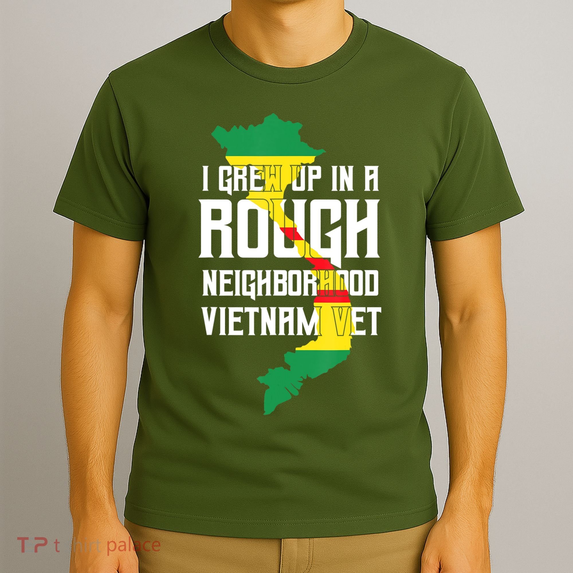 Vietnam Veteran Patriotic Army Combat T-Shirt