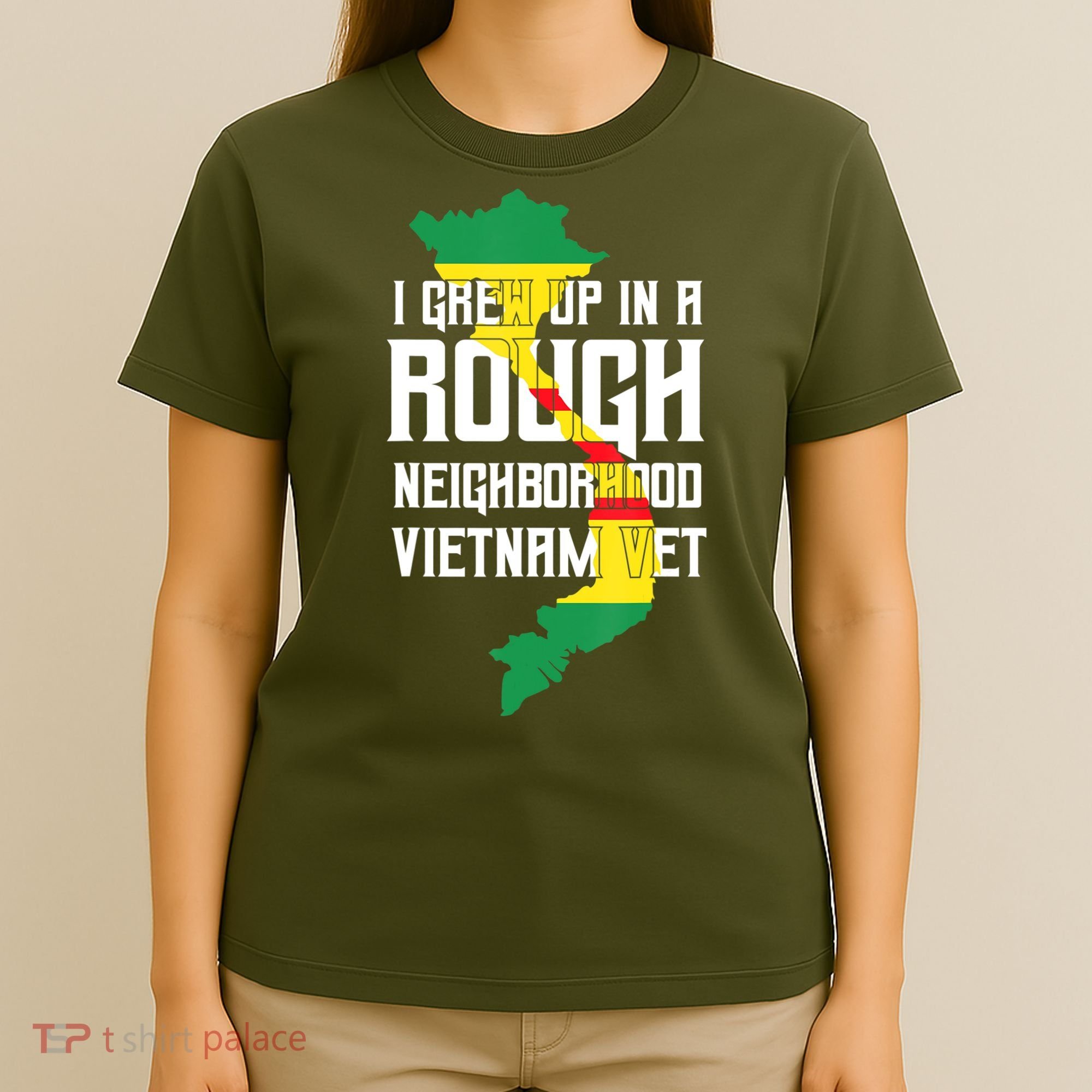 Vietnam Veteran Patriotic Army Combat T-Shirt