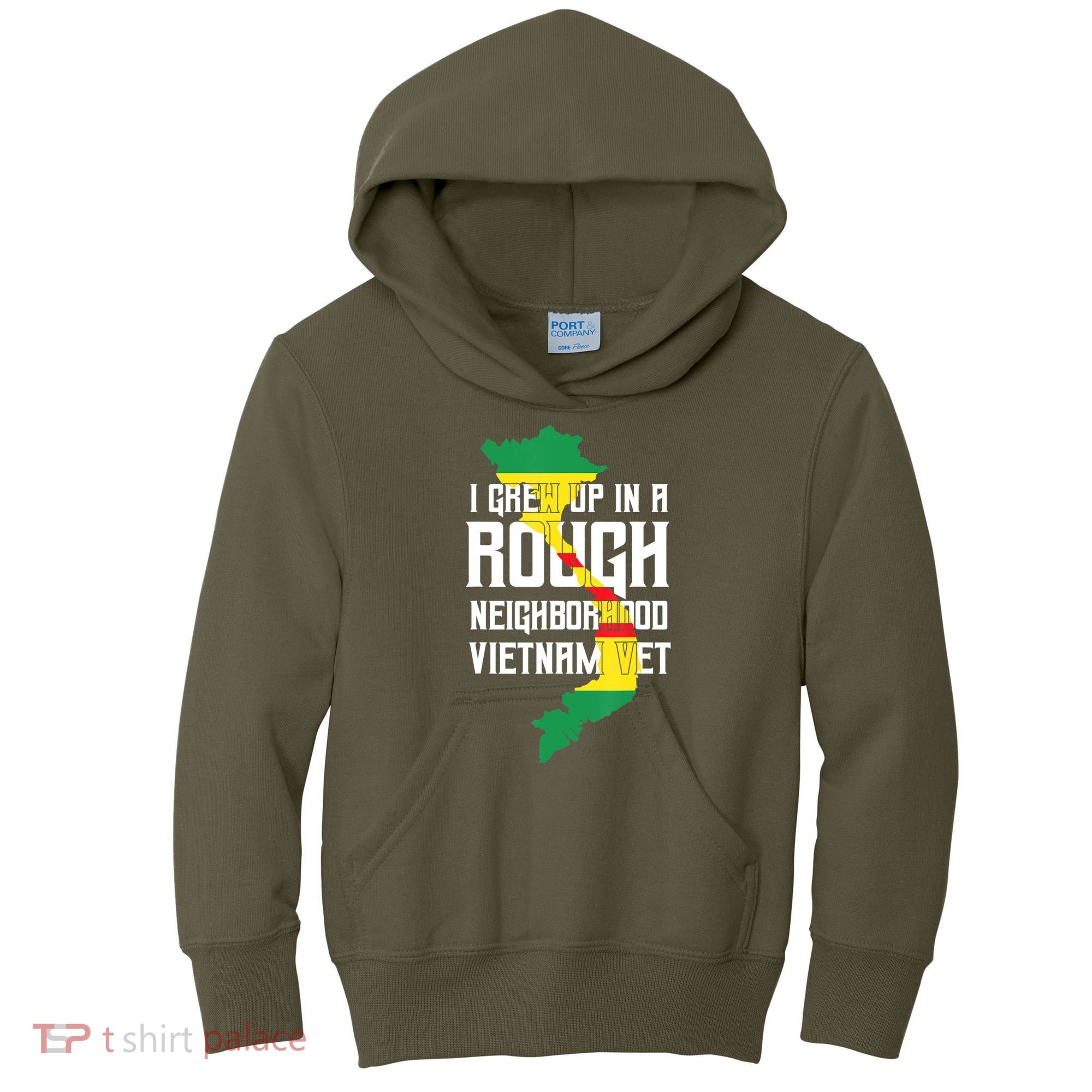 Vietnam Veteran Patriotic Army Combat Kids Hoodie