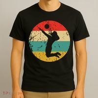 Volleyball Vintage Retro Volleyball Player T-Shirt thumb 3