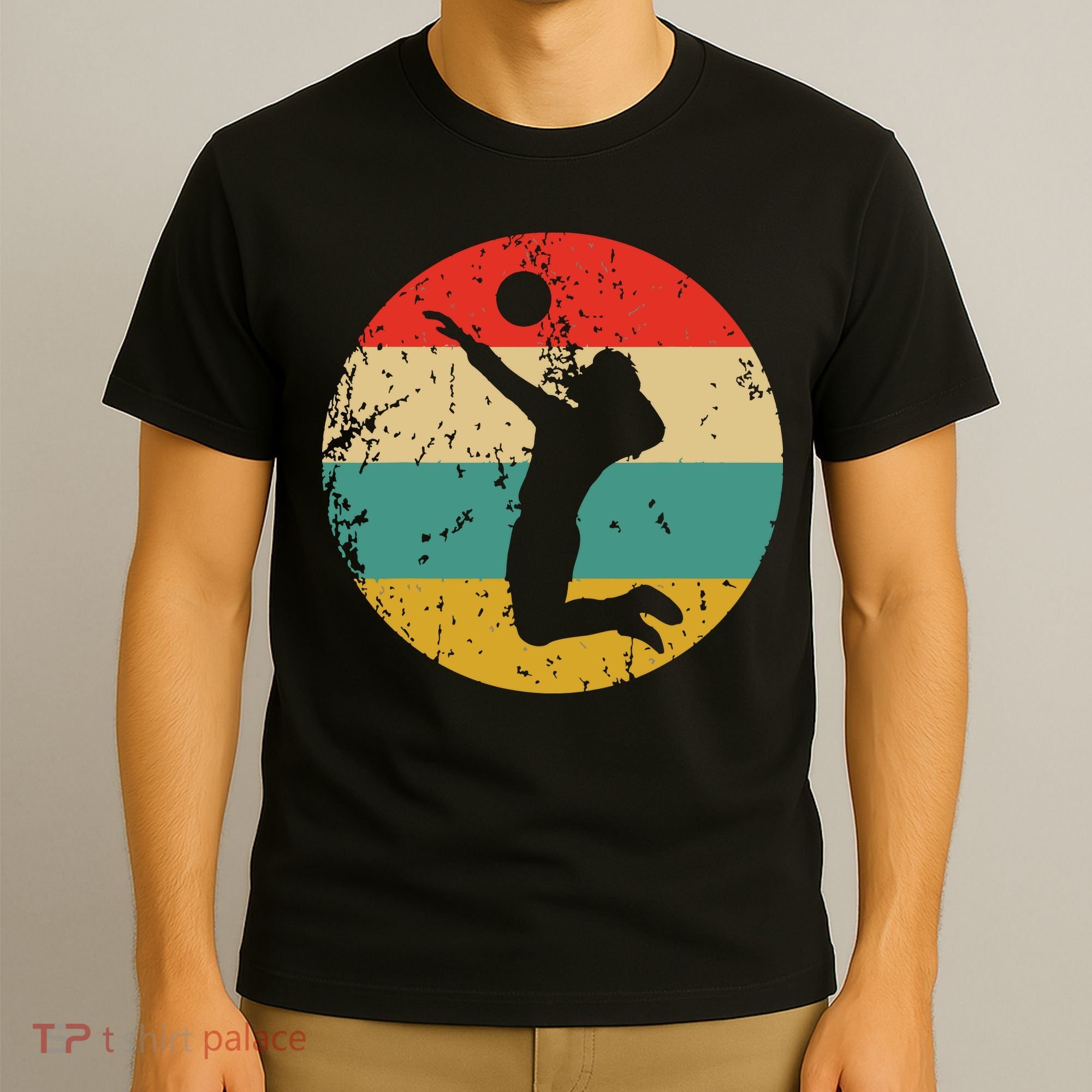 Volleyball Vintage Retro Volleyball Player T-Shirt
