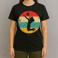 Volleyball Vintage Retro Volleyball Player T-Shirt thumb 4