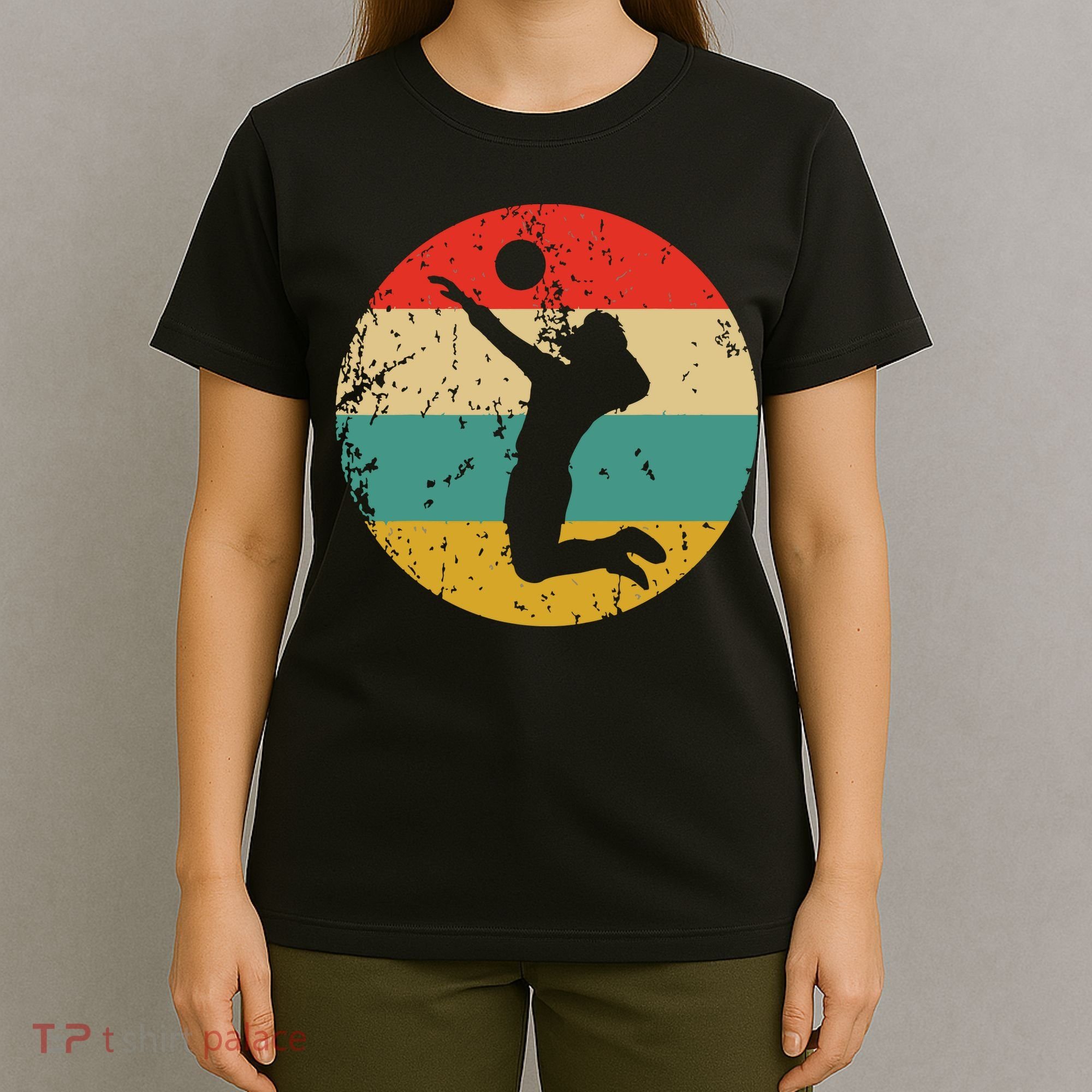 Volleyball Vintage Retro Volleyball Player T-Shirt