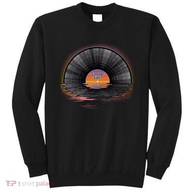 Vintage Vinyl Record Sunset Sweatshirt
