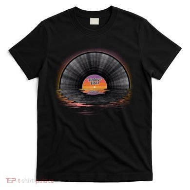 Vintage Vinyl Record Sunset T-Shirt