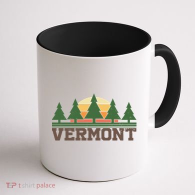 Vintage Vermont Retro Logo Coffee Mug back