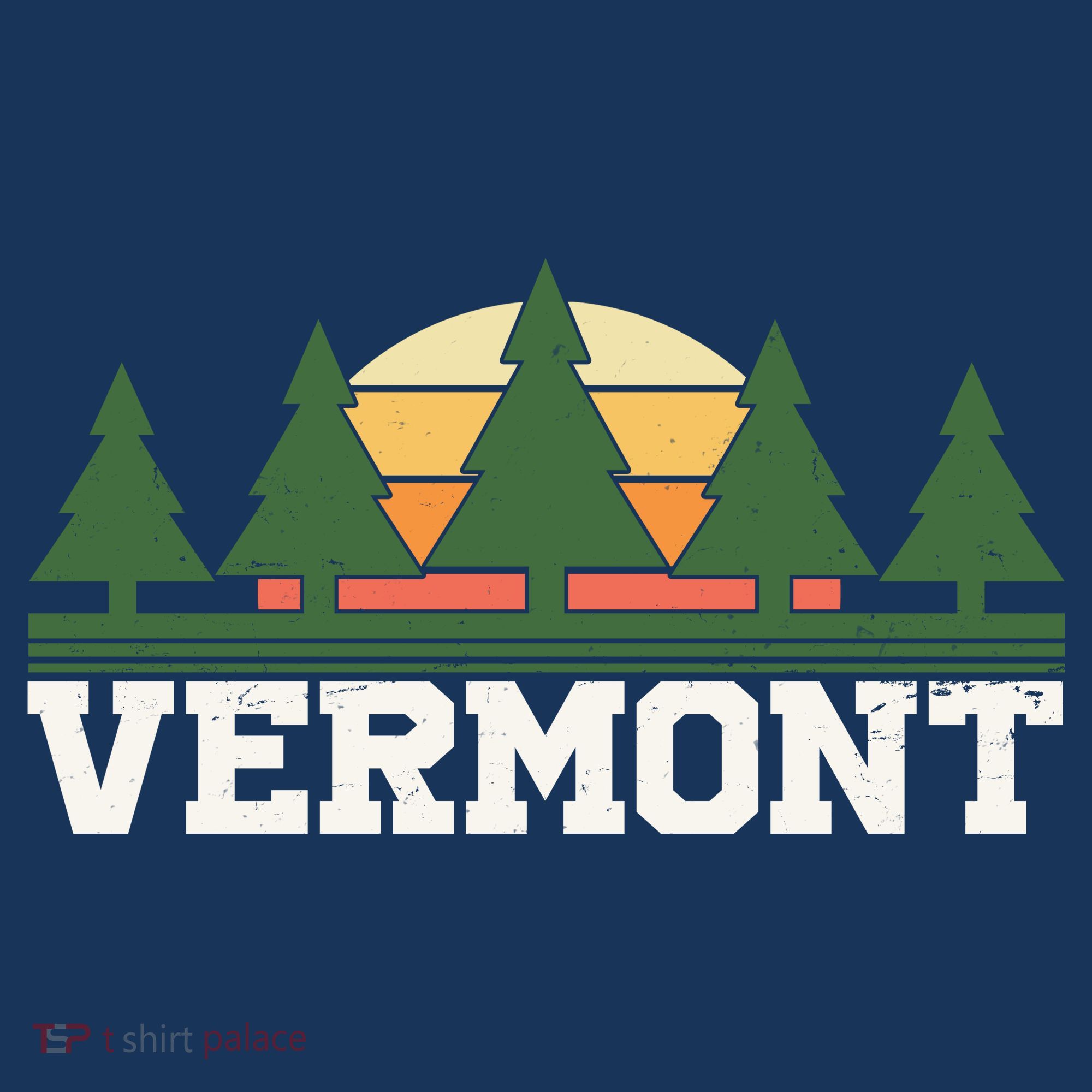 Vintage Vermont Retro Logo T-Shirt