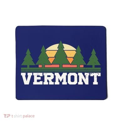 Vintage Vermont Retro Logo Mousepad
