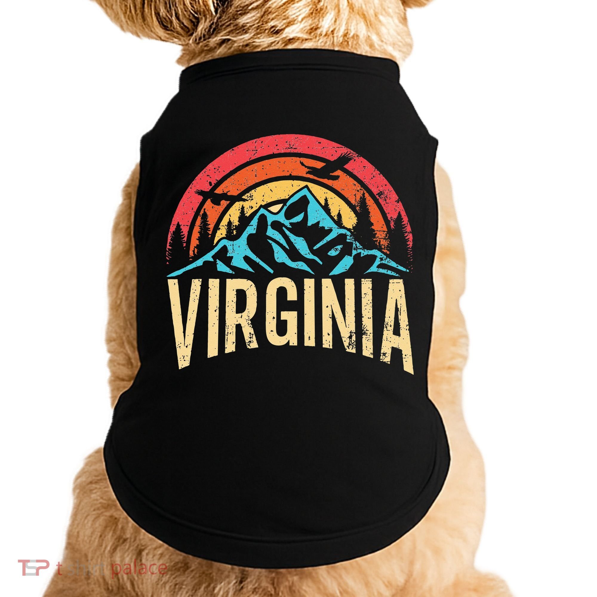 Virginia Virginia State Retro Virginia Doggie Tank