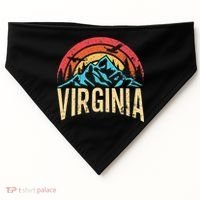Virginia Virginia State Retro Virginia USA-Made Doggie Bandana thumb 0