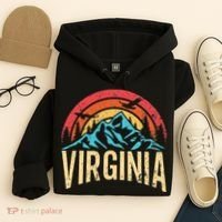 Virginia Virginia State Retro Virginia Hoodie thumb 4