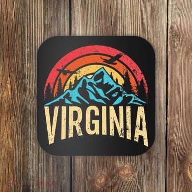 Virginia Virginia State Retro Virginia Coaster