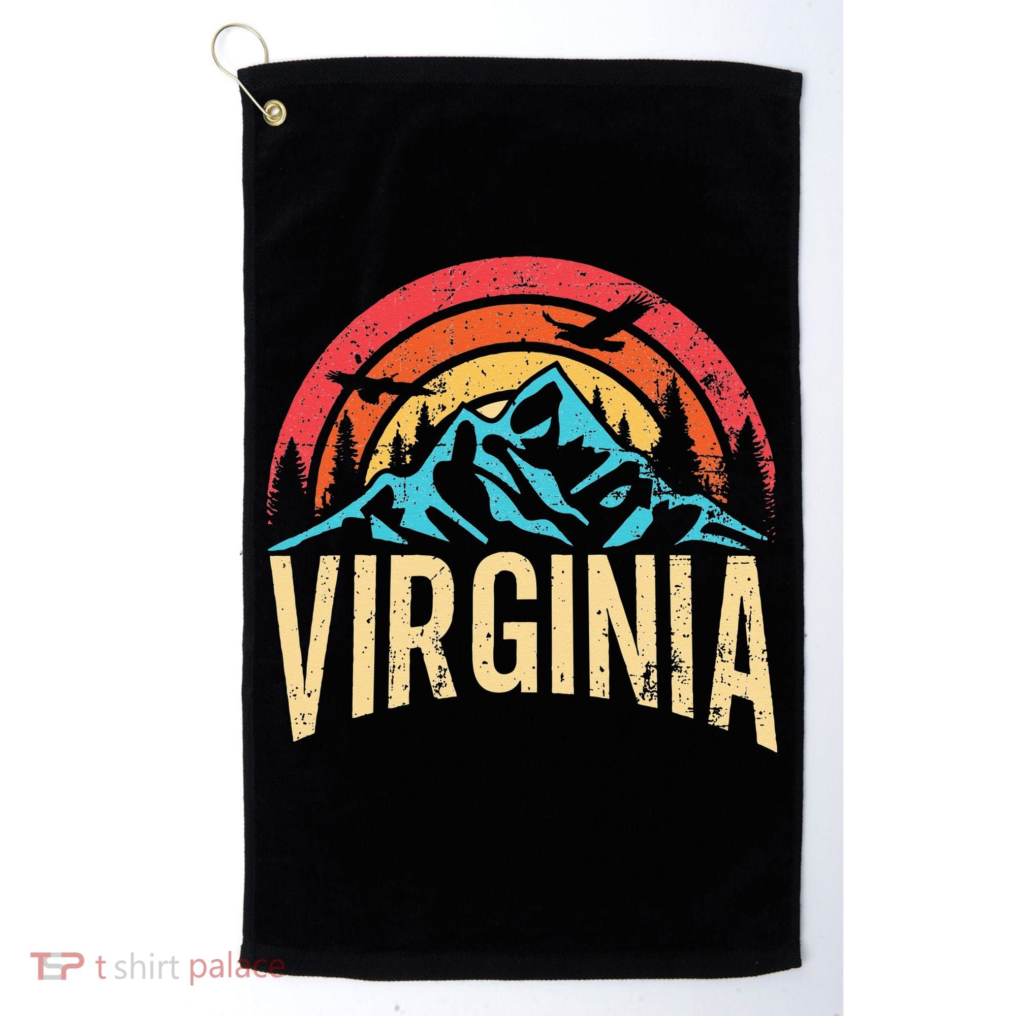 Virginia Virginia State Retro Virginia Golf Towel