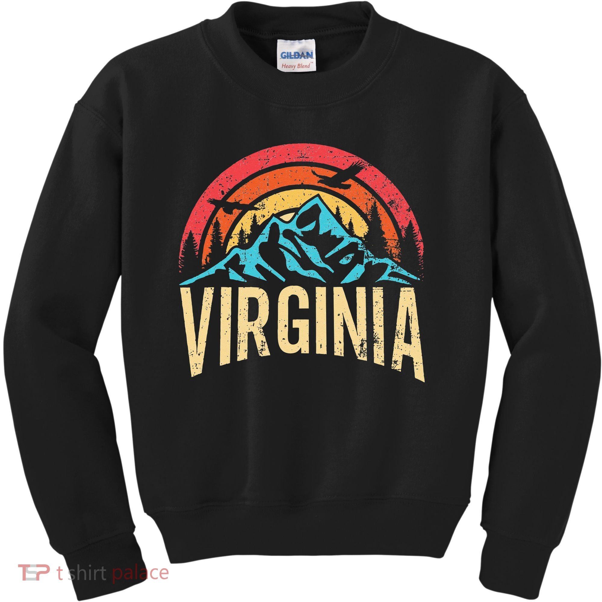 Virginia Virginia State Retro Virginia Kids Sweatshirt