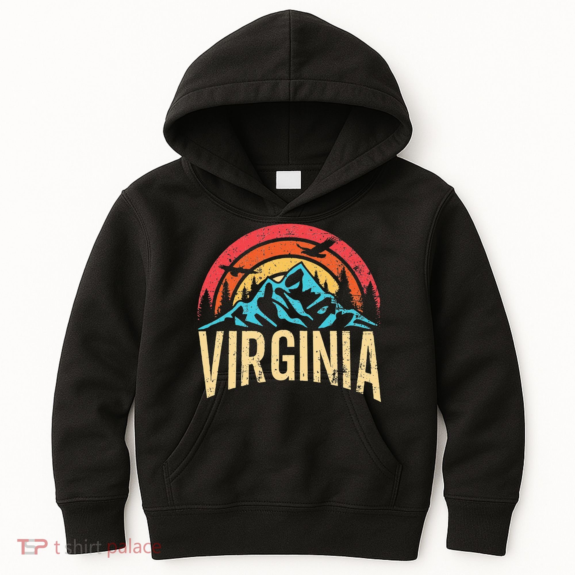 Virginia Virginia State Retro Virginia Kids Hoodie