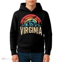 Virginia Virginia State Retro Virginia Kids Hoodie thumb 4