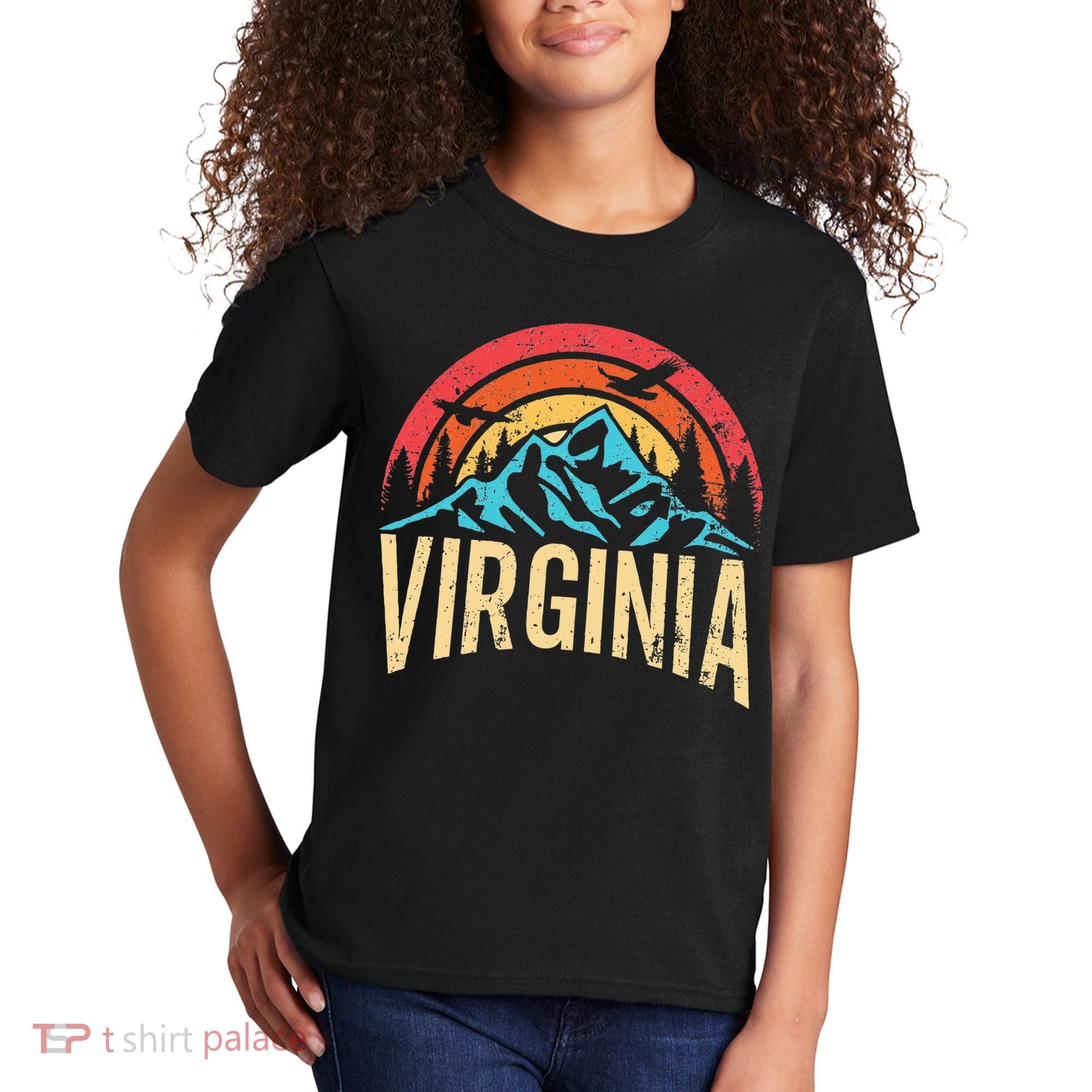 Virginia Virginia State Retro Virginia Kids T-Shirt